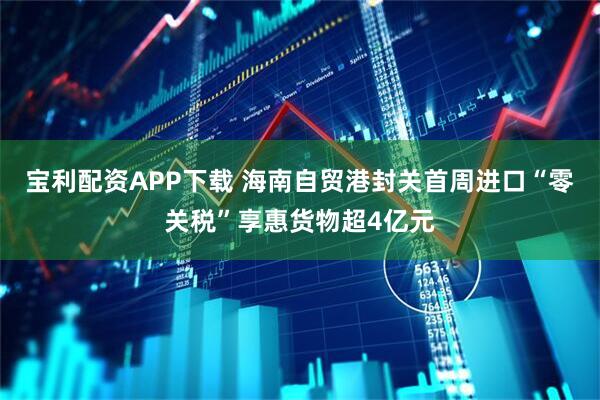 宝利配资APP下载 海南自贸港封关首周进口“零关税”享惠货物超4亿元