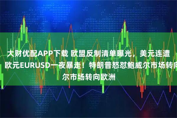 大财优配APP下载 欧盟反制清单曝光，美元连遭重锤，欧元EURUSD一夜暴走！特朗普怒怼鲍威尔市场转向欧洲