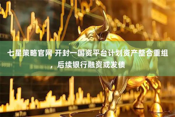 七星策略官网 开封一国资平台计划资产整合重组，后续银行融资或发债